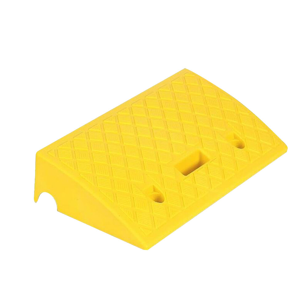 1pcs Portable Lightweight Plastic Curb Ramps - Heavy Duty Plastic Threshold Ramp Kit Set for Driveway, Loading Dock, Sidewalk, Car, Truck, Scooter, Bike, Motorcycle, Wheelchair Mobility