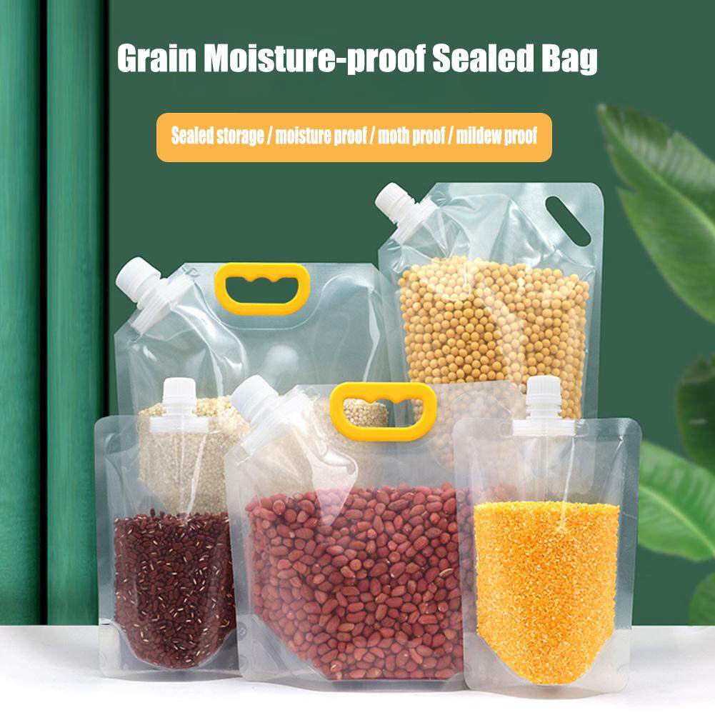 Transparent Cereals Sub-packaging Bag Food Bag Grain Bag Sealed Bag Airtight Bag Moisture-proof Thickened Multigrain Bag Self-supporting Bag Fresh-keeping Grains Sealed Storage Bags