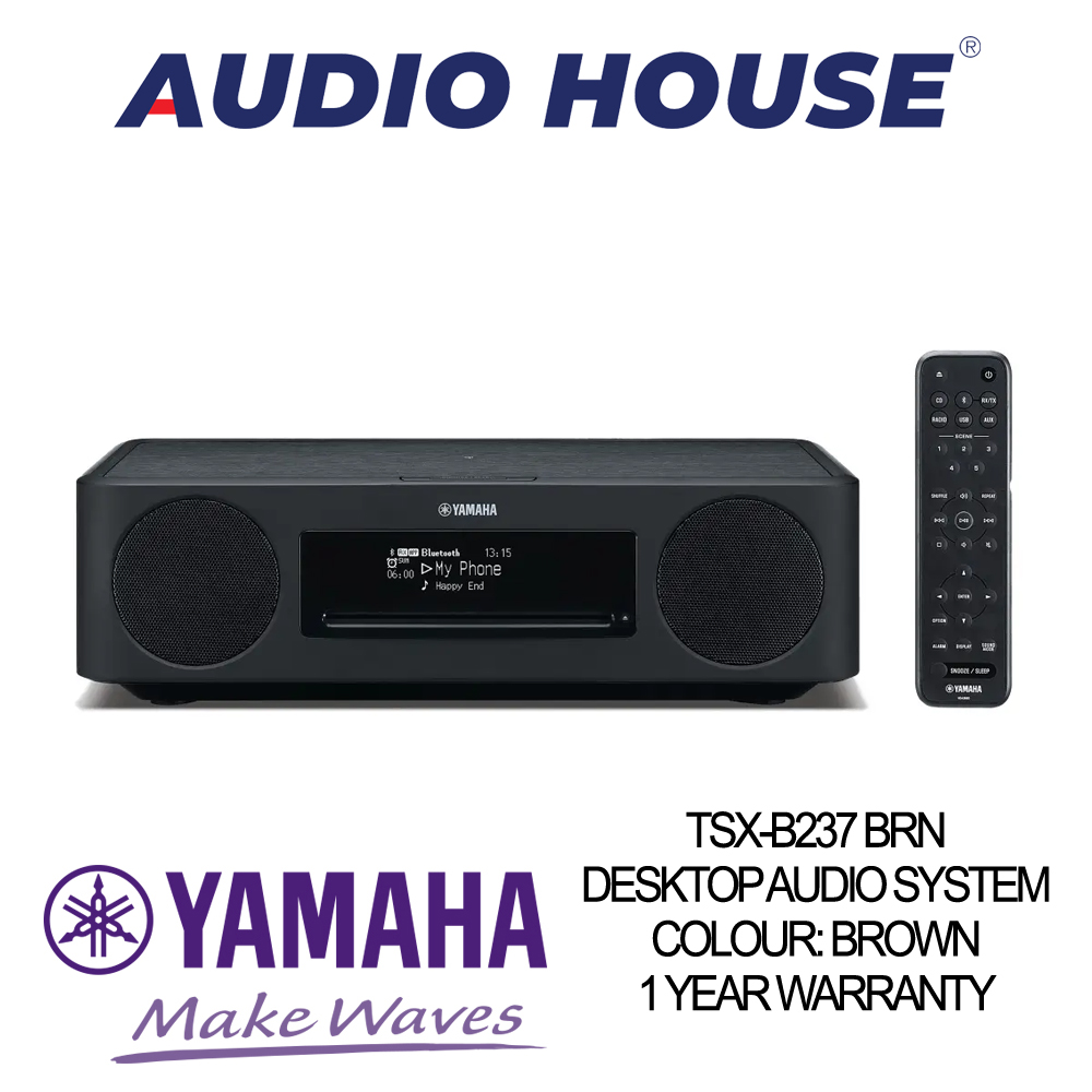 YAMAHA TSX-B237 BRN DESKTOP AUDIO SYSTEM COLOUR: BROWN***1 YEAR WARRANTY***