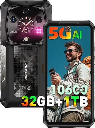 Ulefone Armor 28 Ultra 5G AI Rugged Phone, 32GB+1TB/2TB Expansion, MTK Dimensity 9300+ 12-Core, 6.67" AMLOD Dual Screen, 64MP+50MP+50MP Real Camera, 120W, IP68/IP69K, 8K Video