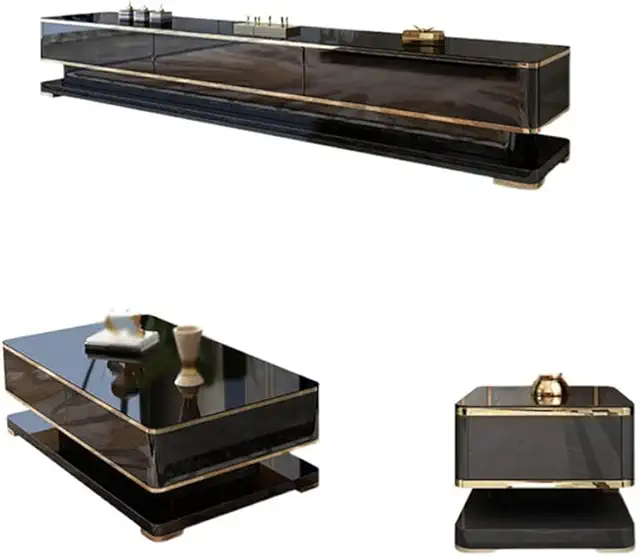 Coffee Table TV Cabinet Coffee Table Combination Villa Living Room Home Furniture Set